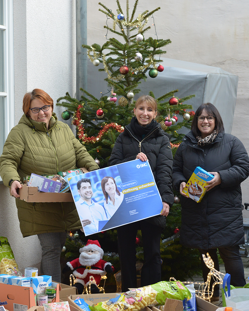 Lebensmittel für Caritas Sozialberatung Korneuburg