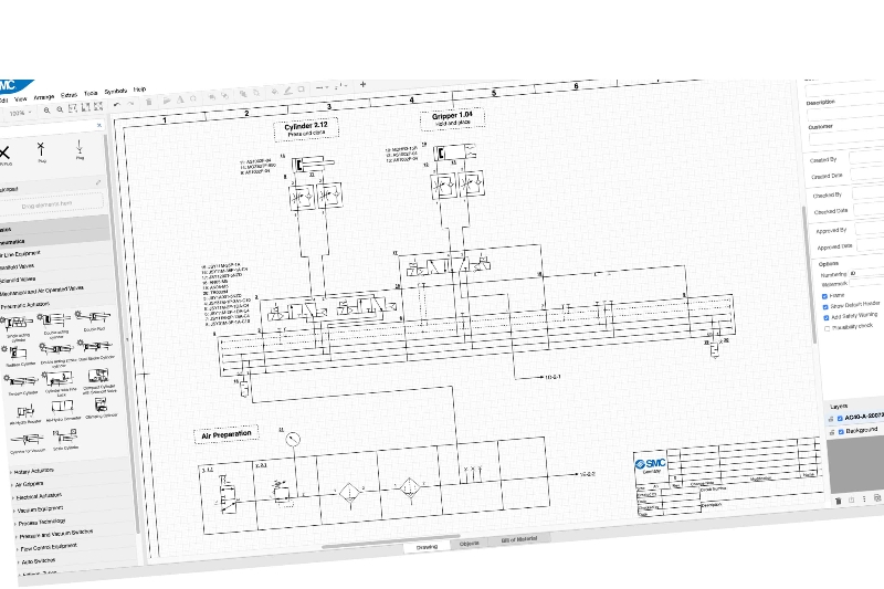 Pneumatic Circuit Drawing