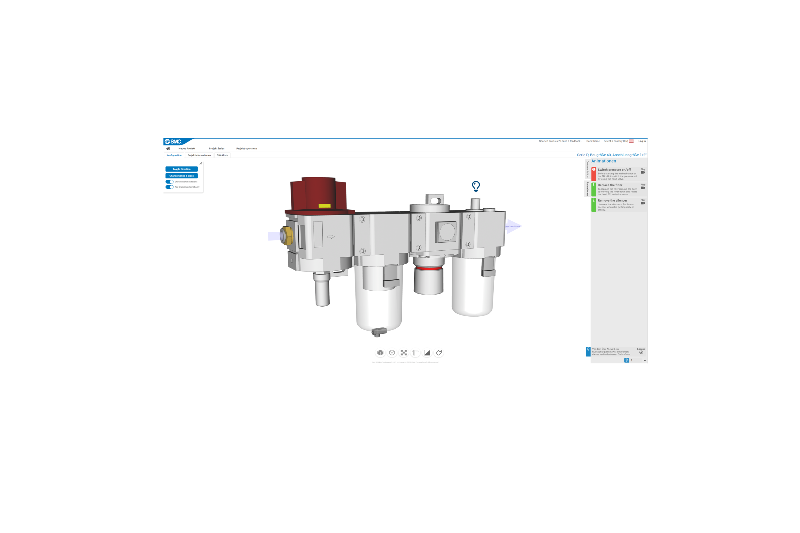 SMC 3D-Luftaufbereitungskonfigurator: Tauchen Sie ein in die 3. Dimension – noch einfacher, noch intuitiver!