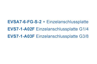 Pneumatisch betätigtes 5/2 Wegeventil, ISO 1 – Serie VSA7-6