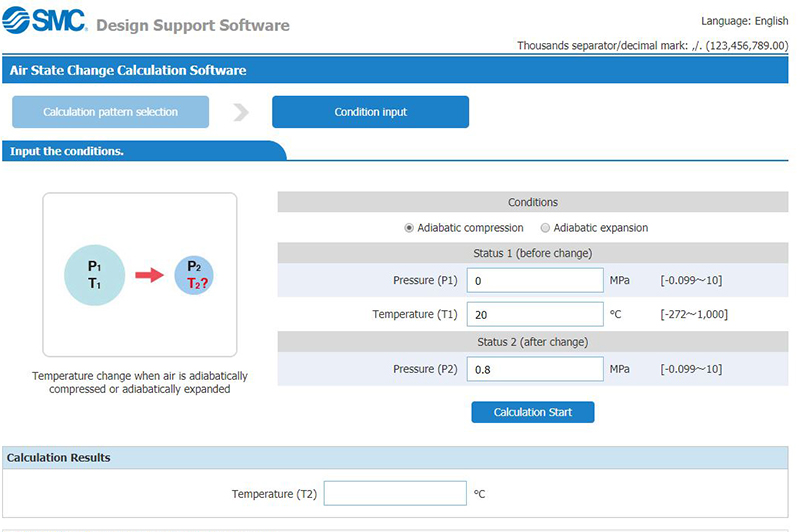 Air State Change Calculation Software