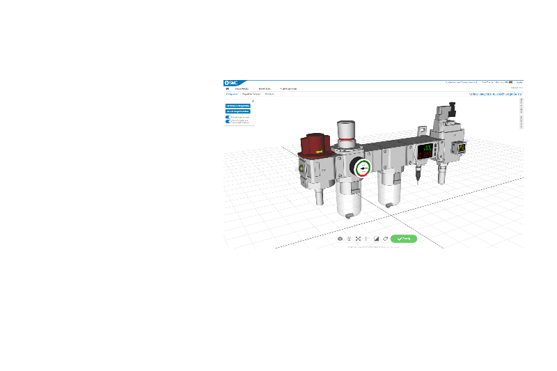 Der neue 3D-FRL-Konfigurator - Modulare Wartungseinheiten einfach, schnell und intuitiv gestalten – komplett in 3D