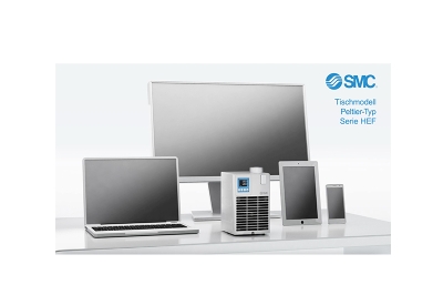 SMC Produktanimation: Kompaktes Tischmodell mit Peltier-Element
