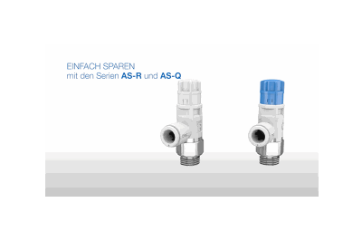 SMC PRODUKTANIMATION – Druckluft einsparen mit den Drosselrückschlagventilen AS-R und AS-Q