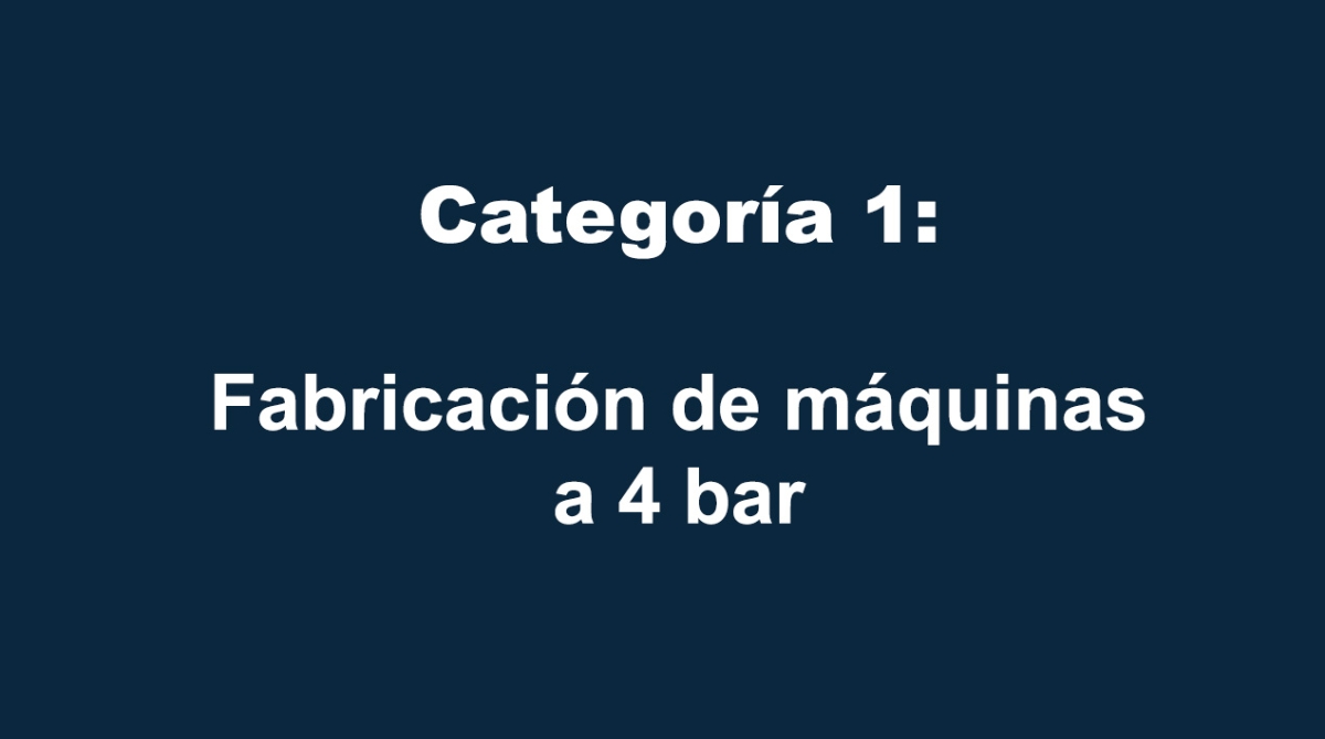 Diseño y fabricación de máquinas a 4 bar