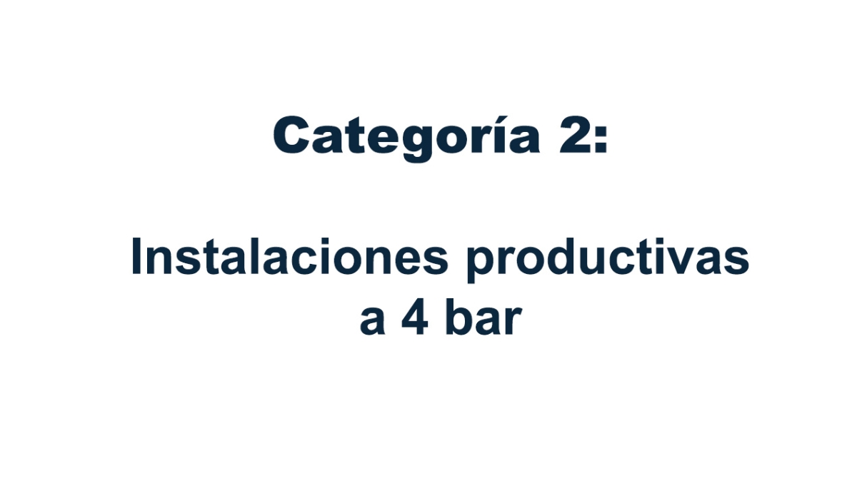 Optimización de instalaciones para trabajar a 4 bar