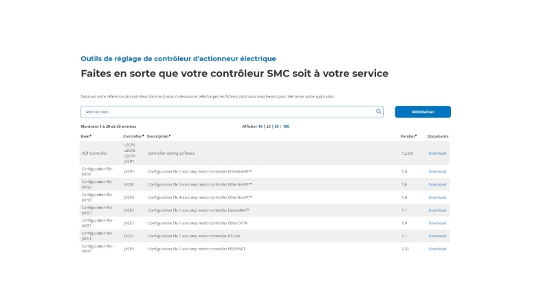 Outils de réglage de contrôleur d'actionneur électrique