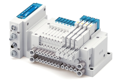 JSY1000-E de SMC controla válvulas y eyectores en un único manifold