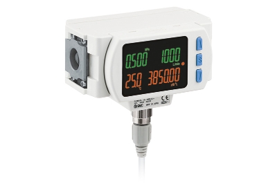 SMC lance une version modulaire d'un débitmètre numérique pour débit élevé avec capteur de température et de pression intégré