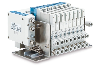 SMC's ZKJ vacuum manifold offers fieldbus compatibility for remote industrial equipment communication