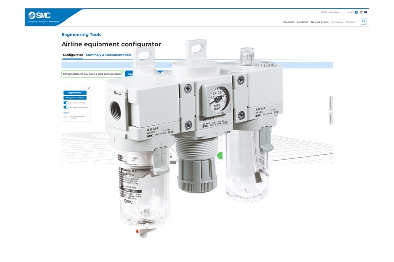 Configurateur 3D de traitement de l’air