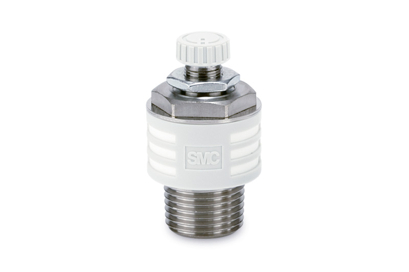 Metering valve with silencer