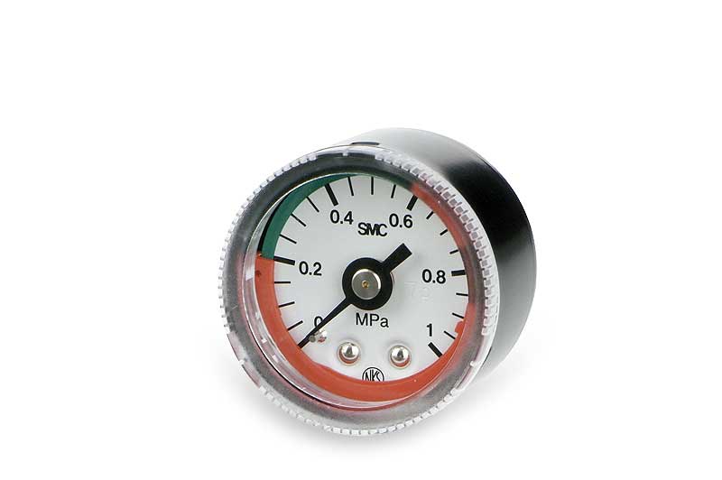 Manometer z barvno skalo - G#-L