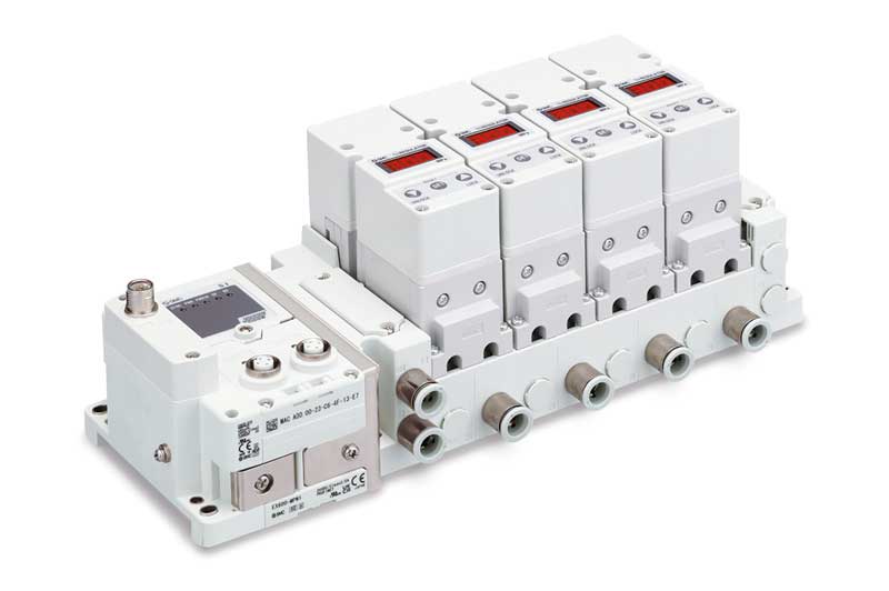 Electro-pneumatic regulator, manifold type