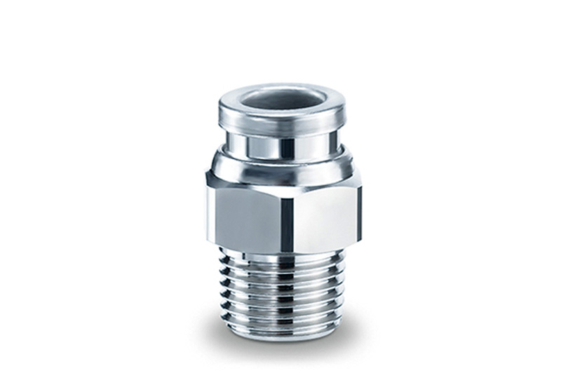 304 Stainless steel and electroless nickel-plated brass fittings