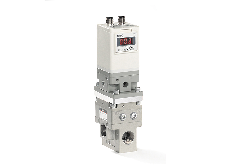 Elektro-pneumatický regulátor tlaku pro velké průtoky