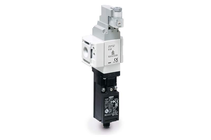 3-Port Solenoid Valve, Residual Pressure Release with Detection of Main Valve Position, Modular Connection