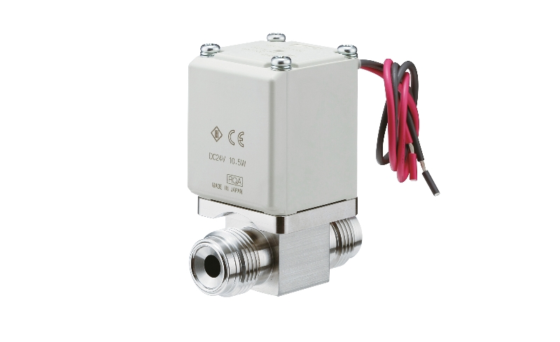 Straight solenoid valve