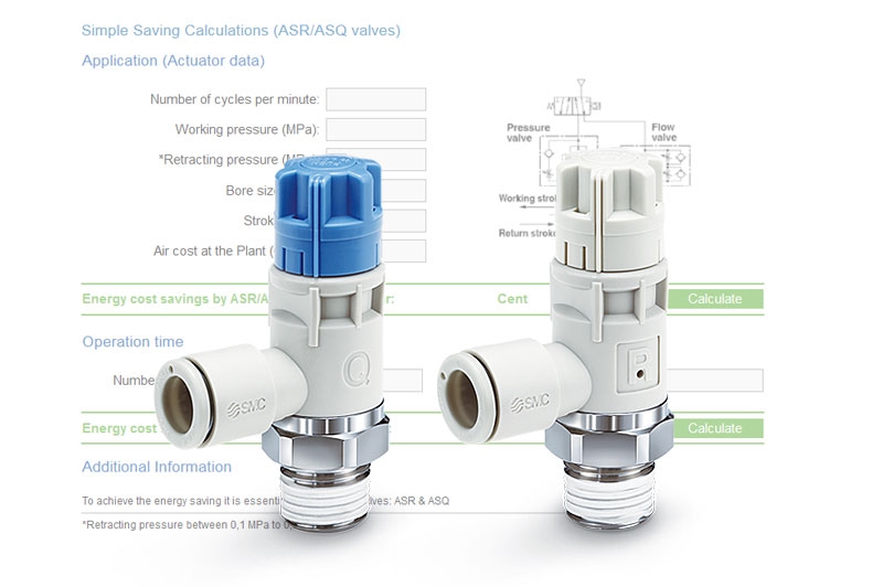 Calculadora de ahorro reguladores de caudal AS-R y AS-Q