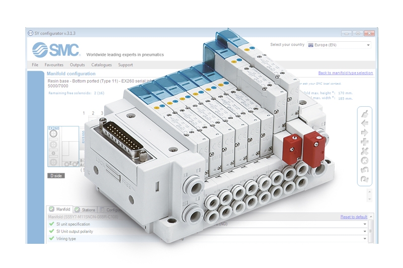 Configurateur d'îlots de distribution