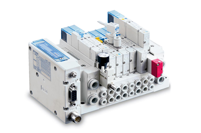 Elektromagnetický nepriamo ovládaný 5/2 a 5/3 ventil