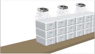 Packaging materials made from polystyrene foam