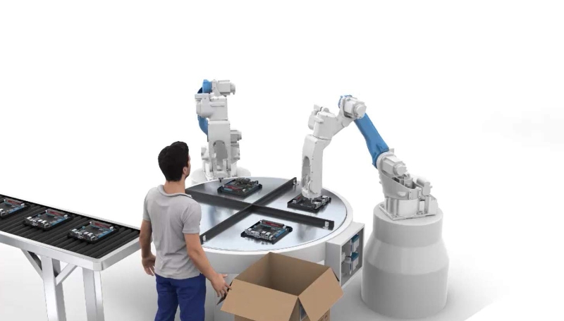 Intégrer votre robot dans une chaîne entièrement automatisée