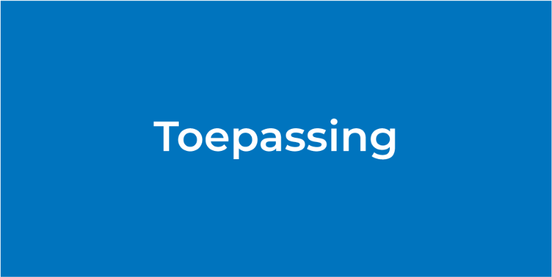 Toepassing