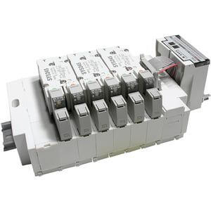 SS5Y5-45S1*, 5000 Series, Stacking Manifold, DIN Rail Mount, SI Unit (Separate type)