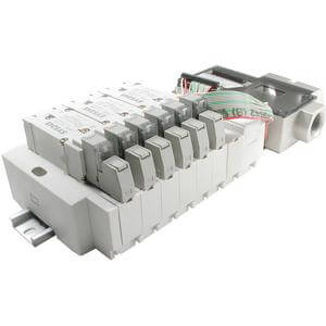 SS5Y5-45S2, 5000 Series, Stacking Manifold, DIN Rail Mount, IN313 Serial Unit