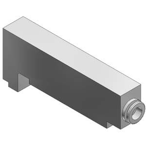 VVQ2000-P-1-C8, Individual SUP Spacer Assembly for VQ(C)2000, Base Mounted