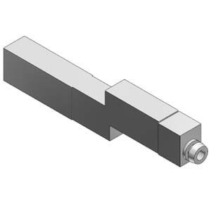 VVQ0000-R-5-C4, Individual EXH Spacer Assembly for VQ0000, Base Mounted