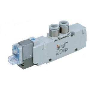 25A-VQZ**2*, 1000 Series, 5 Port Solenoid Valve, Body Ported
