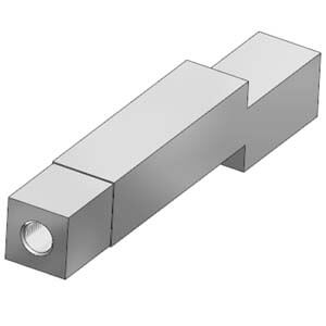 VVQ4000-R-1, Individual EXH Spacer Assembly for VQ(C)4000, Plug-in