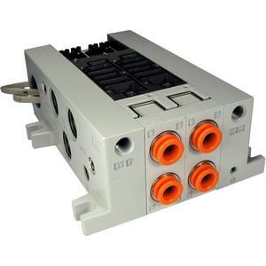 VV5Q41-L_CU, 4000 Series, Base Mounted Manifold, Plug-in, Lead Wire Cable with control unit