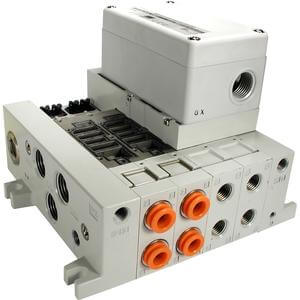 VV5Q41-S_CU, 4000 Series, Base Mounted Manifold, Plug-in, Serial Transmission Unit with control unit