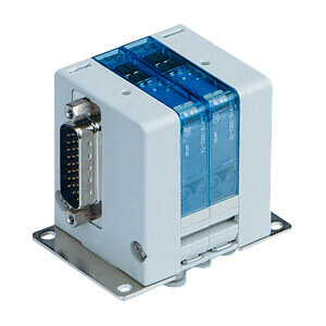 VV100-10F, 3-ports magnetventil, plug-in, kontakt ramp