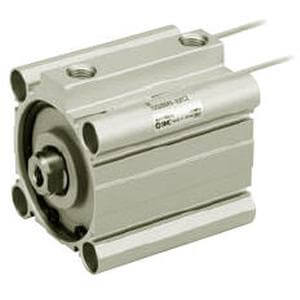 C(D)Q2*S, Compact Cylinder, Double Acting, Single Rod, Anti-lateral Load w/Auto Switch Mounting Groove