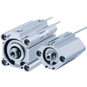 55-C(D)Q2, Compact Cylinder, Double Acting, Single Rod w/Auto Switch Mounting Groove, ATEX category 2 - II 2GDc