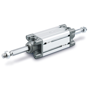 MBP2KW, Air Cylinder, Double Acting, Non-Rotating, Double Rod
