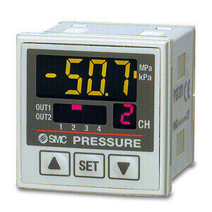 PSE20*, Vyhodnocovacia jednotka pre snímače tlaku a vákua, 4 kanálová
