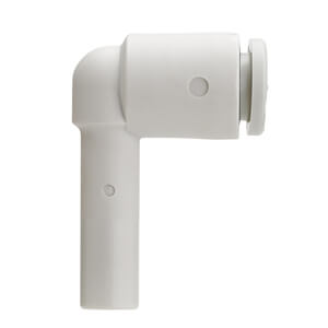 KQ2L*-99, One-touch Fitting White Color - Plug-in elbow