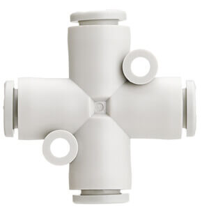 KQ2TW*-00, One-touch Fitting White Color - Cross