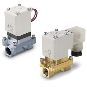 VXZ2*5, Pilot Operated, 2 Port Solenoid Valve for Heated Water