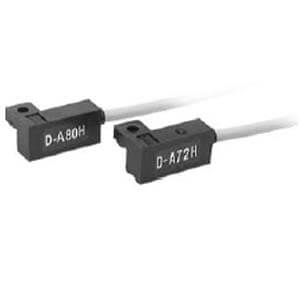 D-A73H/A80H-588, Detector reed, montaje sobre raíl, Salida directa a cable, En línea, ATEX categoría 3