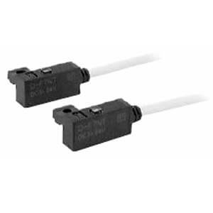 D-F7NT, elektronische Schalter mit Timer-Relais, Schienenmontage, Eingegossene Kabel