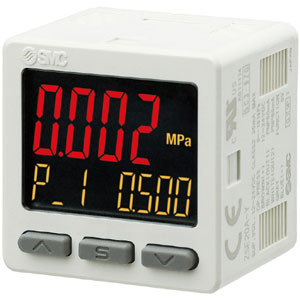 25A-ISE20, Digital Pressure Switch, 3-Screen/3-Color Display, Positive Pressure