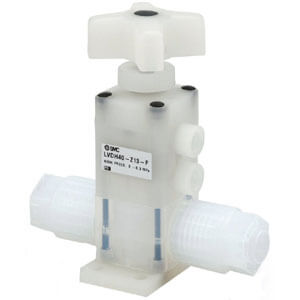 LVDH-Z*-F/FN, Válvula para fluidos de gran pureza/Accionamiento manual, Modelo de racordaje integrado (LQ3)
