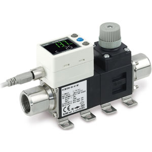 PF3W7-Z, Digitálny snímač prietoku pre vodu, 2-riadkový, 3-farebný displej, IP65, 0.5-100 l/min