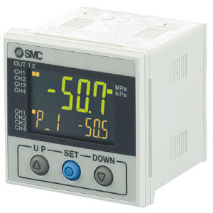 PSE200A, Multi-Channel Digital Pressure Sensor Monitor, 3 Screen 3 Color, 4 Input/5 Outputs, IP65, IO-Link